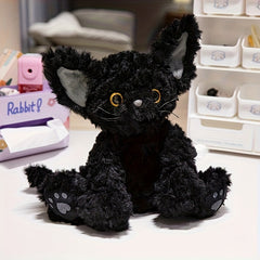 TINICOOCAT Plush Cat Toy with Lifelike Fur & Expressive Eyes
