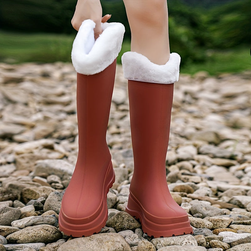 Stylish Non-Slip Rain Boots for Women - Outdoor Rubber Water Boots