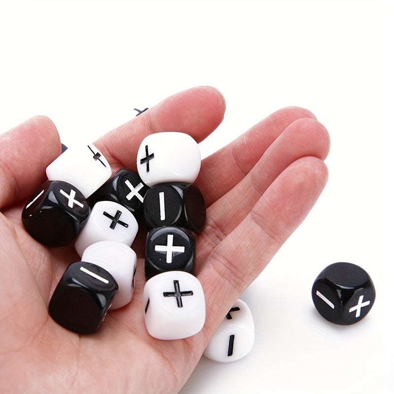 2pcs Addition & Subtraction Symbol Dice Math Learning Props