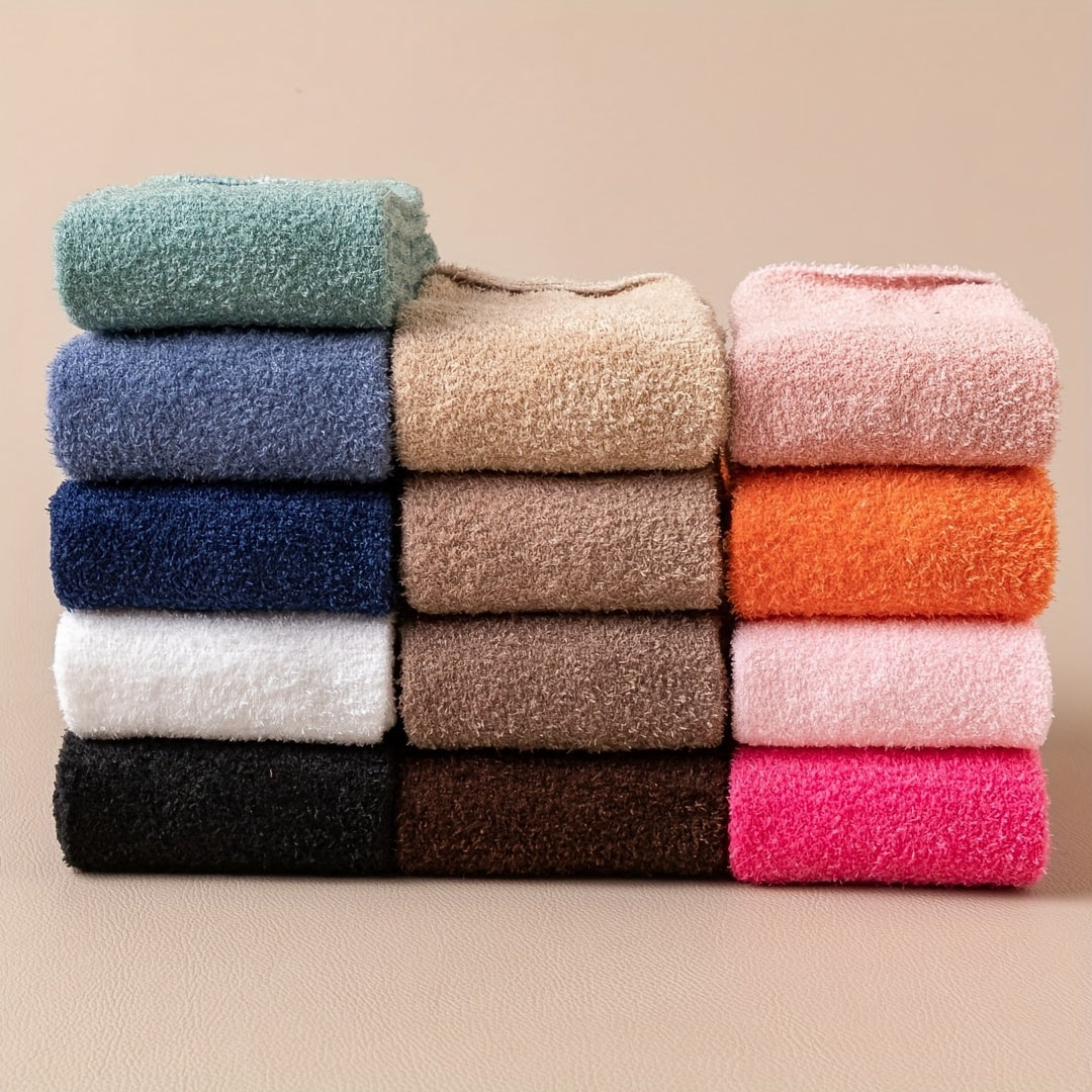 Warm Knee High Plush Lined Winter Socks