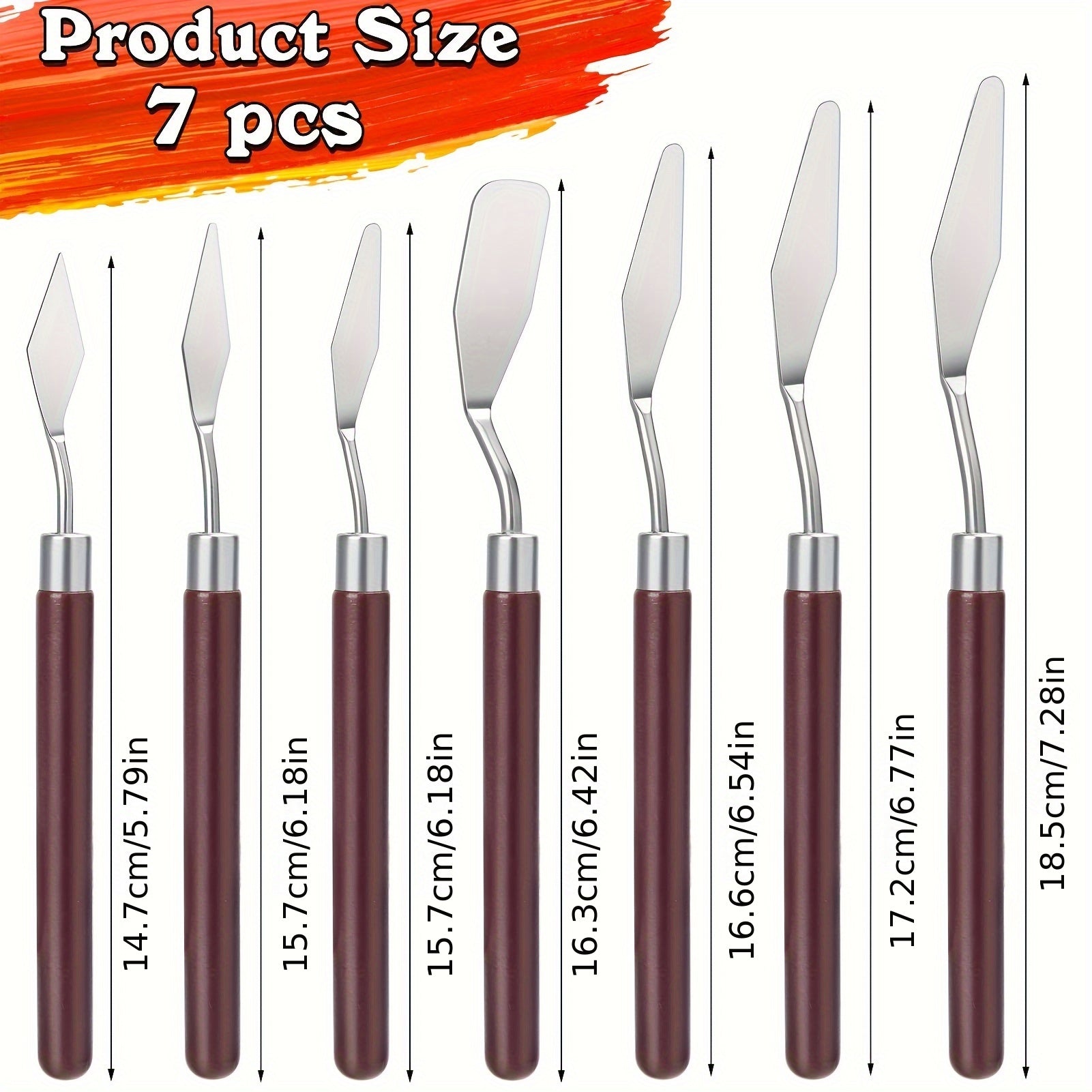 13pcs Painting Scraper Set for Art Acrylic Gouache Painting