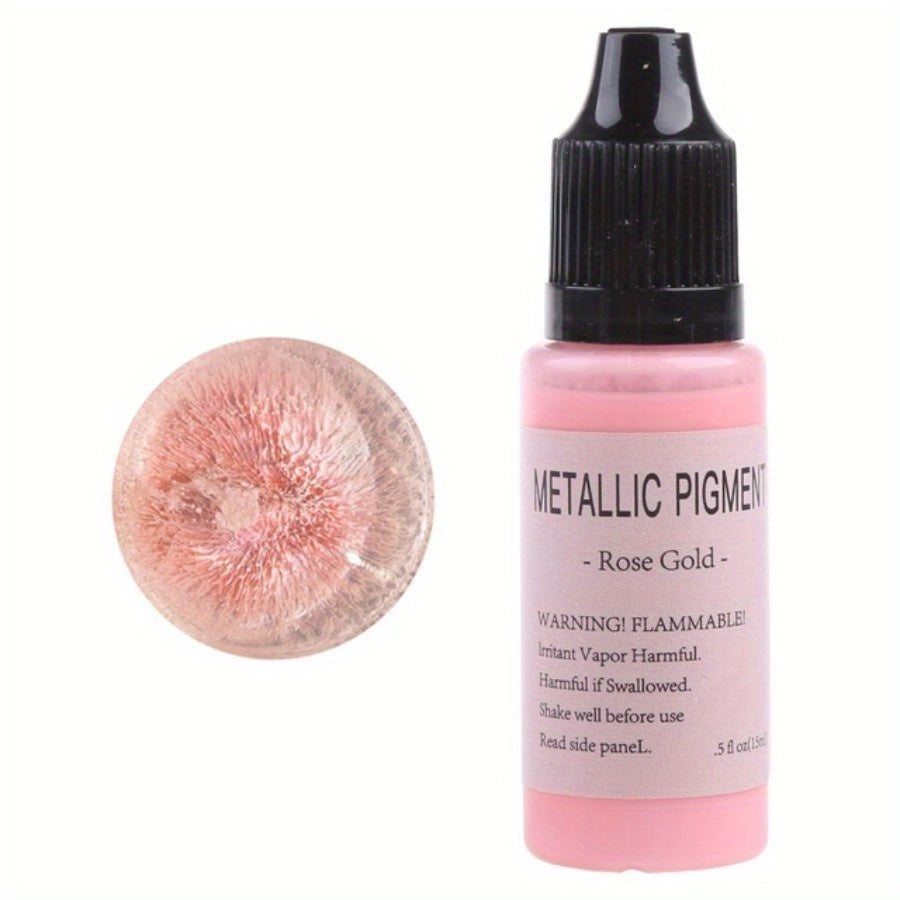 15ml Metallic Alcohol Pigment Resin Dye - Epoxy Resin Colorant 1pc
