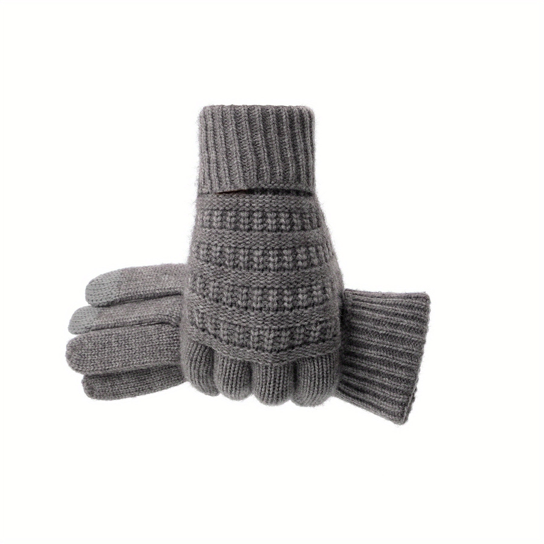 Plush Warm Gloves Soft Short Gloves Windproof Outdoor Riding Gloves