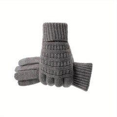 Plush Warm Gloves Soft Short Gloves Windproof Outdoor Riding Gloves
