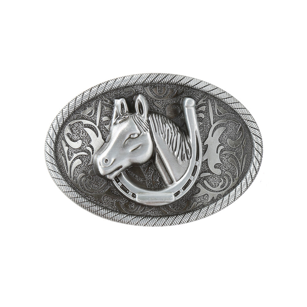 Personality Western Cowboy Men's Horse Head Buckle