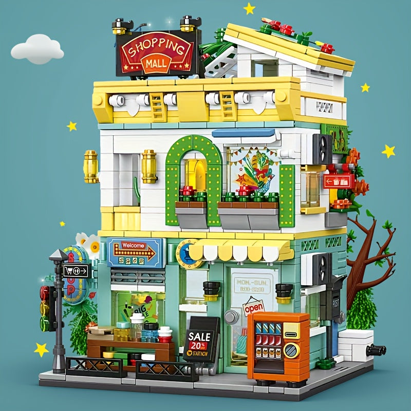 1005pcs Supermarket Building Set - Ideal Gift for Birthdays