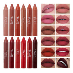 Dusty Rose Red Brown Matte Velvet Lipstick Moisturizing
