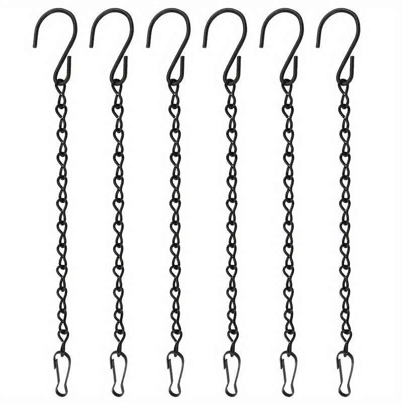Hanging Chains for Garden Plants, Baskets, Feeders - 6pcs