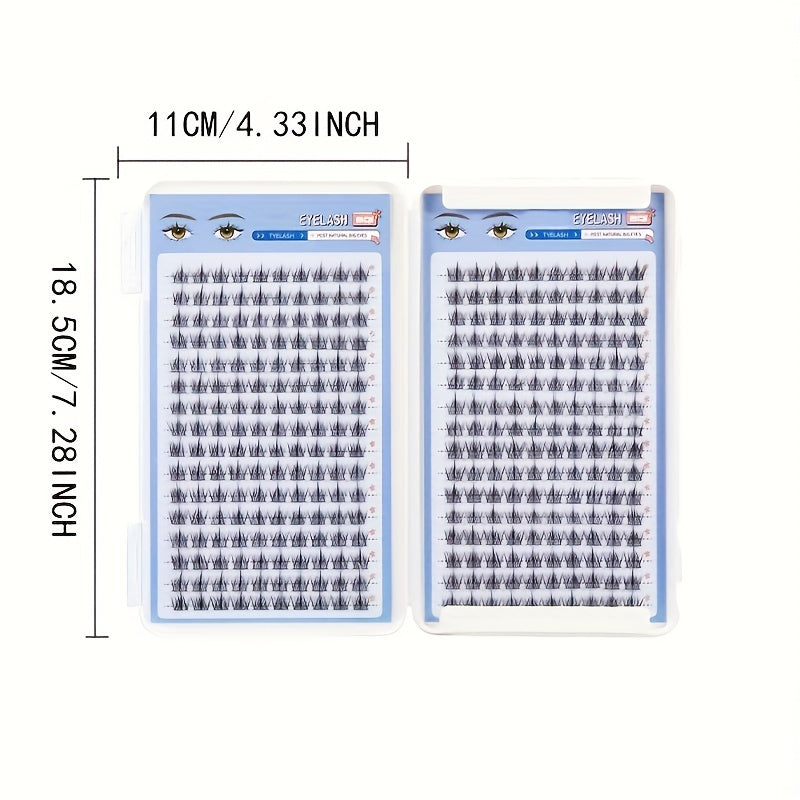 Segmented Curling False Eyelashes Lightweight Soft Makeup