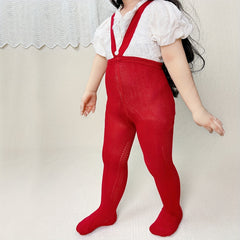 Girls Plain High Elastic Overalls Tights Pantyhose Spring Summer
