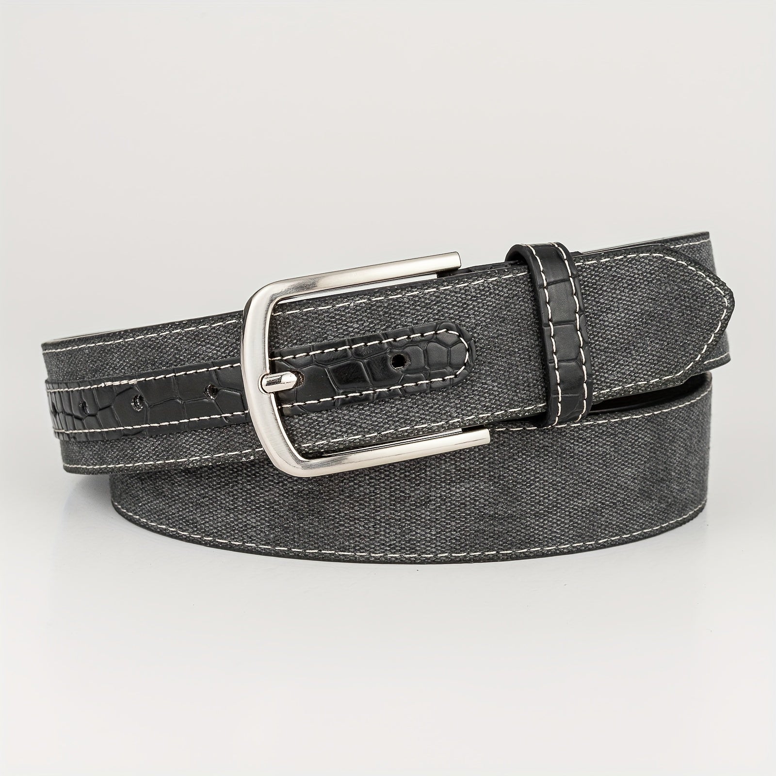 Men's PU Denim Belt Casual Sports All-match Belt