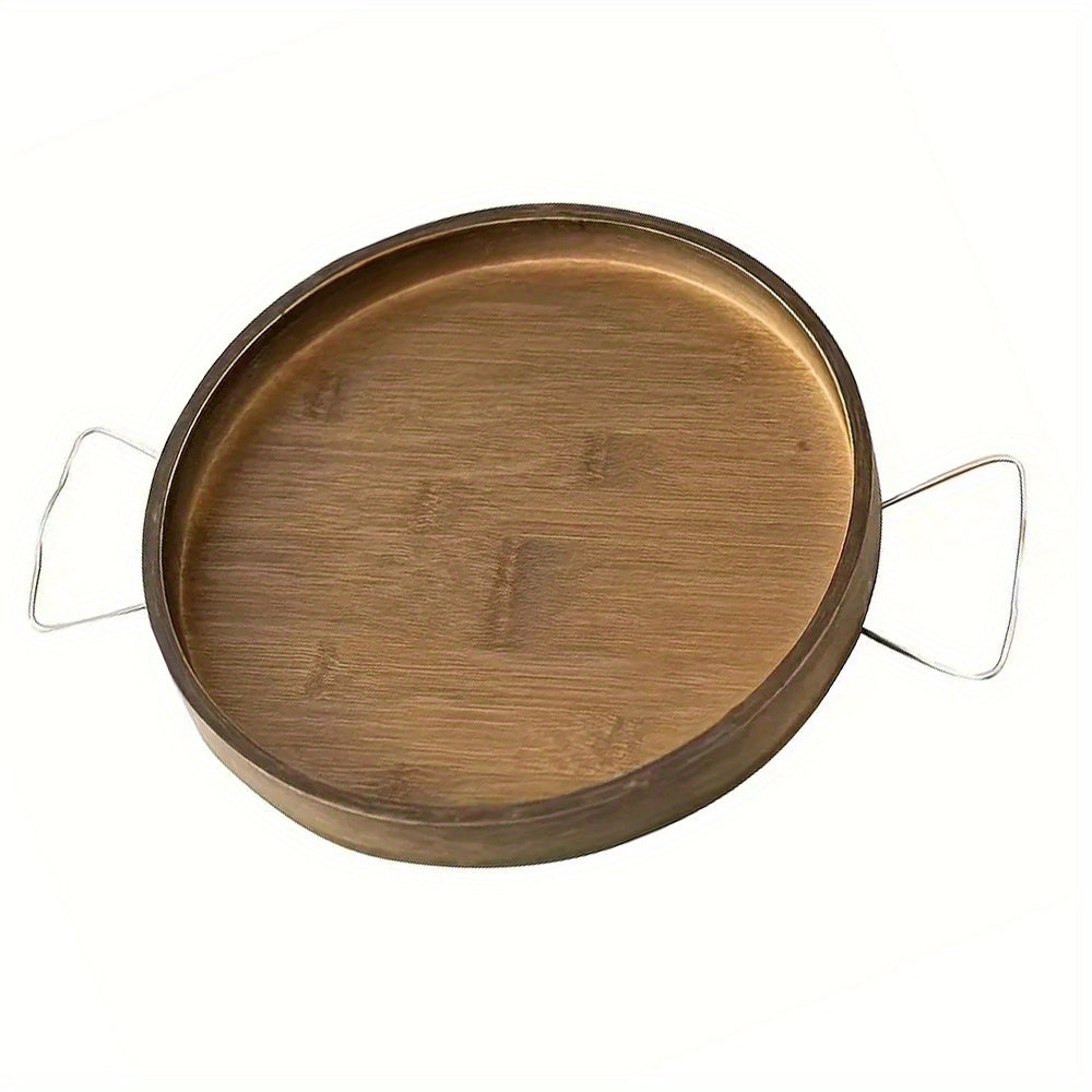 Bamboo Sofa Armrest Table Small Side Table Adjustable Tray