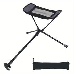 Aluminum Folding Footrest Portable Recliner Lazy Camping Chair Foot Rest
