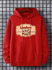 'London' Flag Print Hoodie