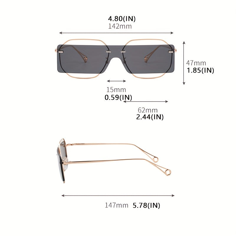 Y2K Candy Hollow Metal Sunglasses UV400