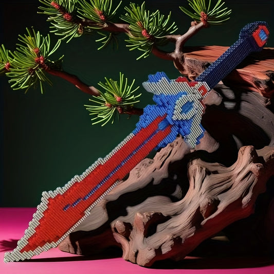 3D Puzzle Sword Building Kit Mixed Colors Educational Party Game