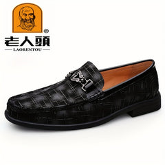 LAORENTOU Men's Leather Casual Lightweight Shoes