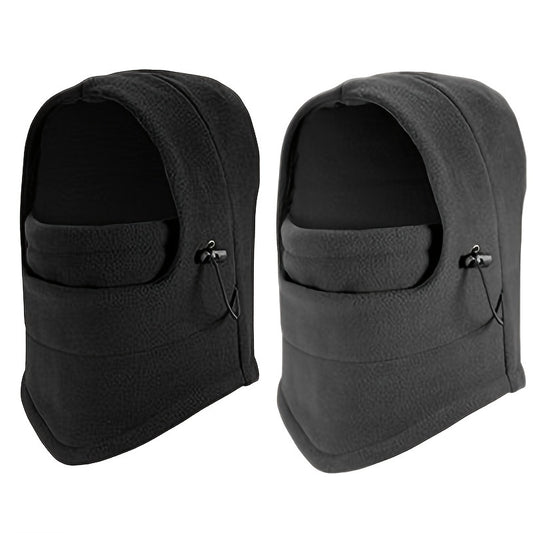 2pcs Winter Face Mask Balaclava Windproof Thermal Hat Outdoor Cycling Ski Hat