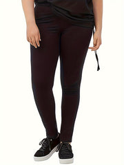  High Rise Skinny Trousers