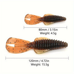Spiral Soft Bait 8.0cm 4.5g Slow Sinking Lure Perch Bass Fishing