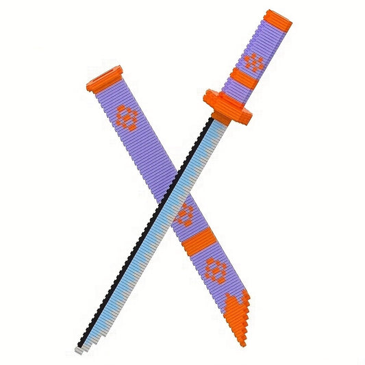 1046pcs Magic Sword Building Blocks Set Mixed Colors Desk Decor Party Supplies