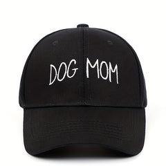DOG MOM Embroidery Baseball Cap Cotton Dad Hat Adjustable Sun Hats For Women