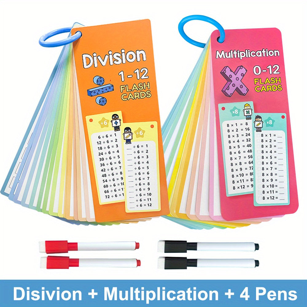Math Flashcards for Addition Subtraction Multiplication Division