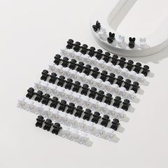 100pcs Mini Rabbit Head Hair Claw Hair Clip Accessories