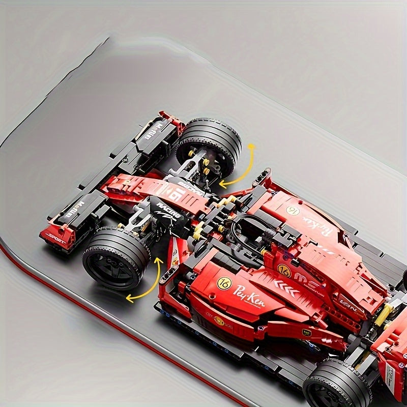 Red Formula Racing Building Blocks Set