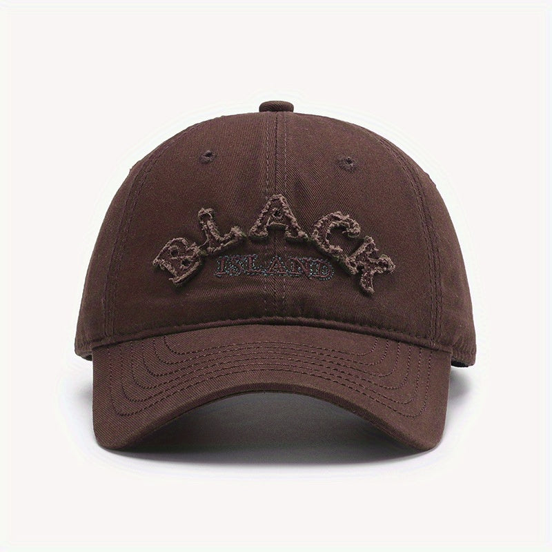 Classic Letter Patch Baseball Cap Unisex Vintage Dad Hats Lightweight Sunshade