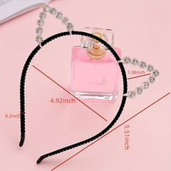 Cat Ears Rhinestone Headband Halloween Party Hair Accessories