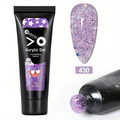 Quick Nail Extension Gel 15g Crystal Sequin - Home Salon Nail Art DIY