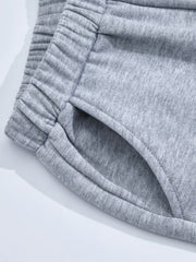 Girls Thermal Lined Fleece Elastic Waist Sweatpants