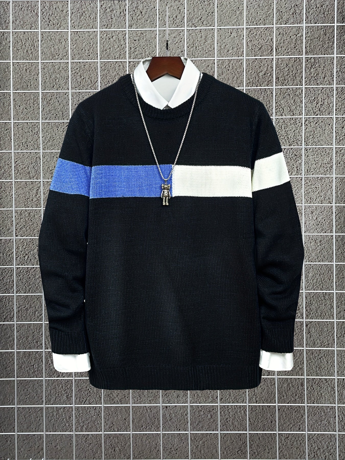 Men's Casual Pullover Knit Soft Sweater