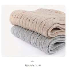 Alpaca Fleece Knitted Hat Scarf Gloves Set for Men Women