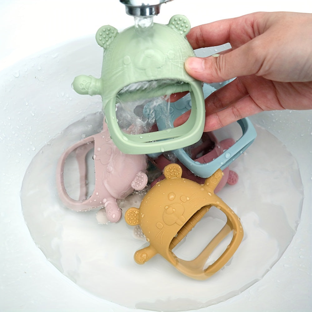 1pc Bear Shaped Silicone Teether for Youngsters Mixed Colors