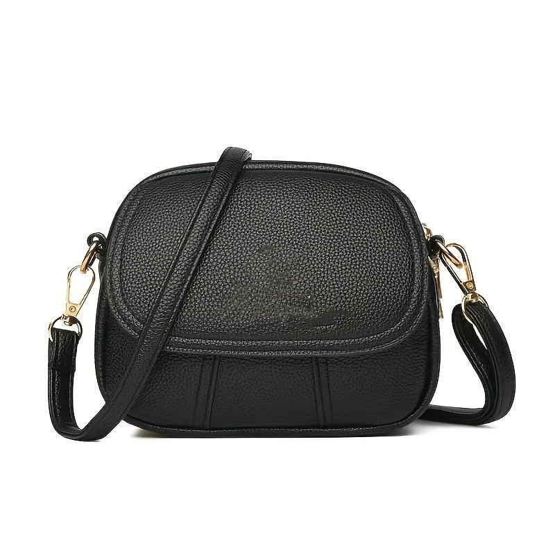 Red Leather Texture Women's Waist Bag Crossbody Bag