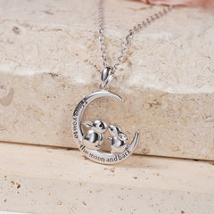 Bunny Necklace Double Rabbit Pendant Unique Gift for Women & Girls