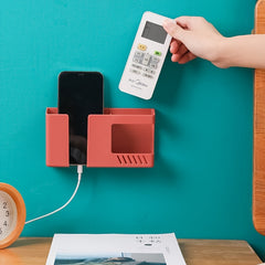2 in 1 Remote Control and Phone Plug Wall Organizer