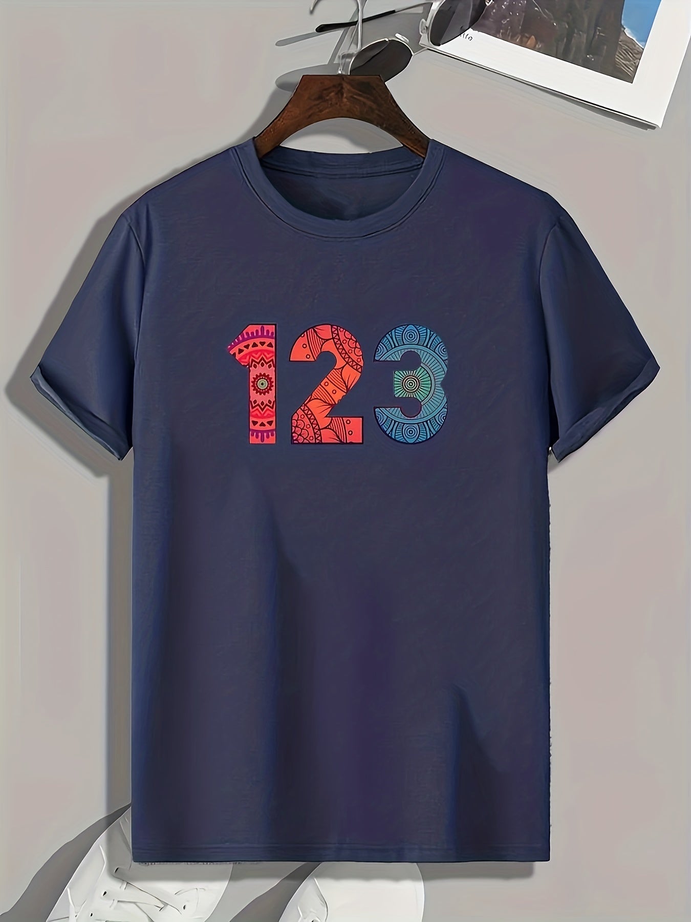 Number Print Men's Graphic T shirt Casual Comfy Tees For Summer