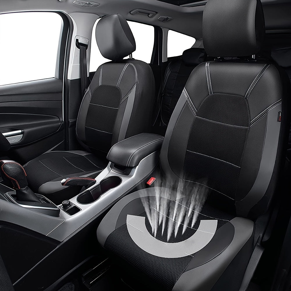 PVC Leather Quilted Stitching Car Seat Cover