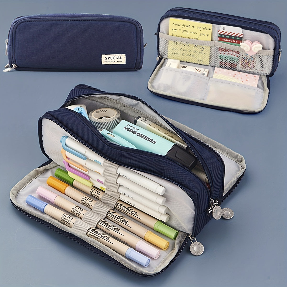 Pencil Case Large Capacity Pouch for School Office Supplies