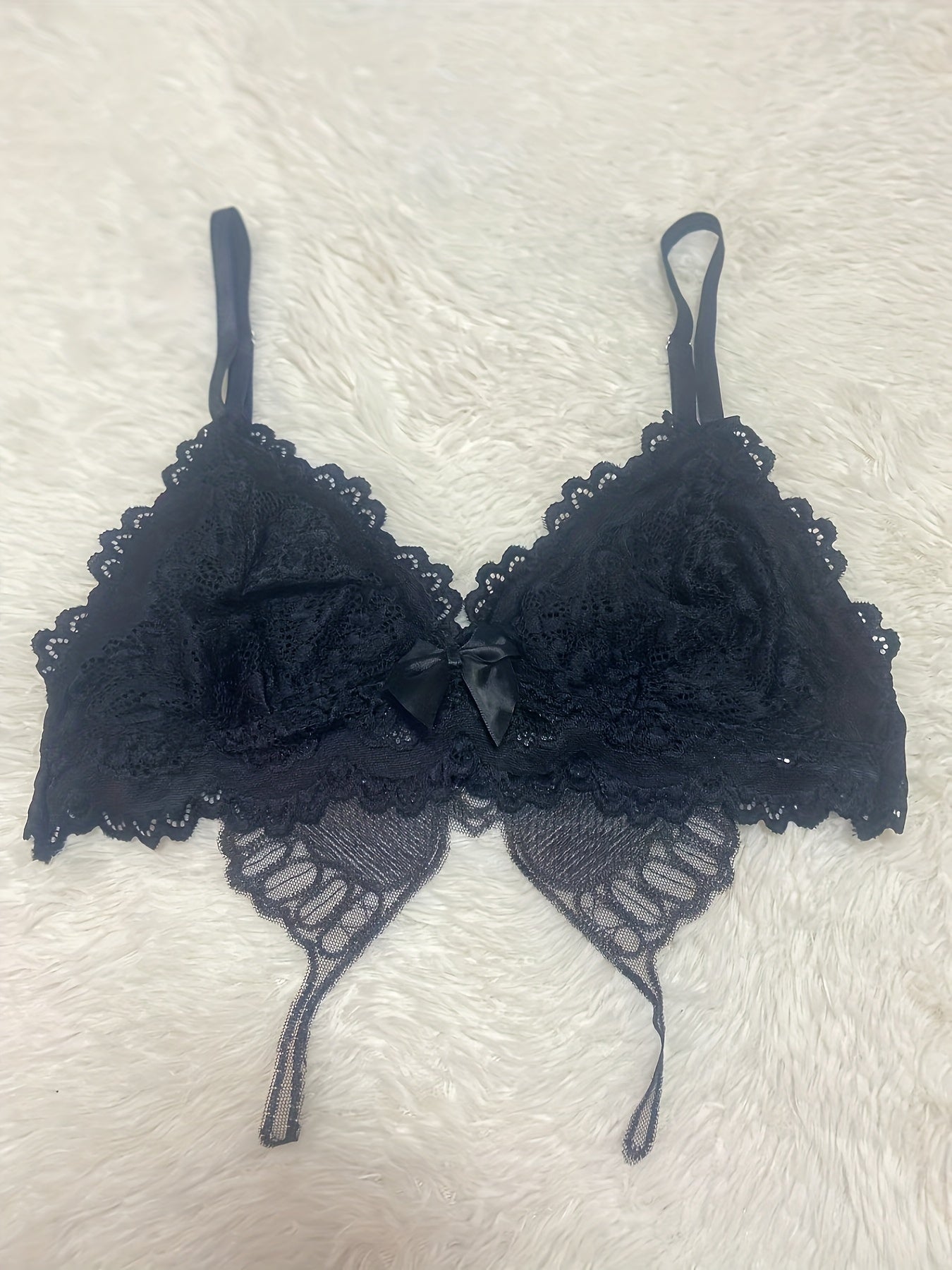 Push Up Bra Butterfly Embroidery Lingerie