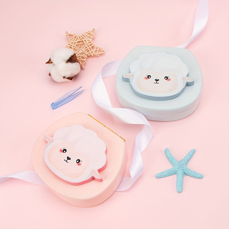 Wooden Tooth Box Keepsake For Baby Girls Pink Lamb