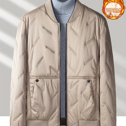 Men's Padded Outdoor Baseball Jacket for Autumn and Winter