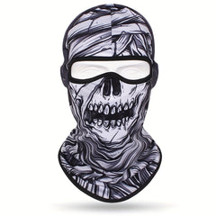 Multicolor Skull Mask Cycling Hat Windproof Dustproof Sun Protection