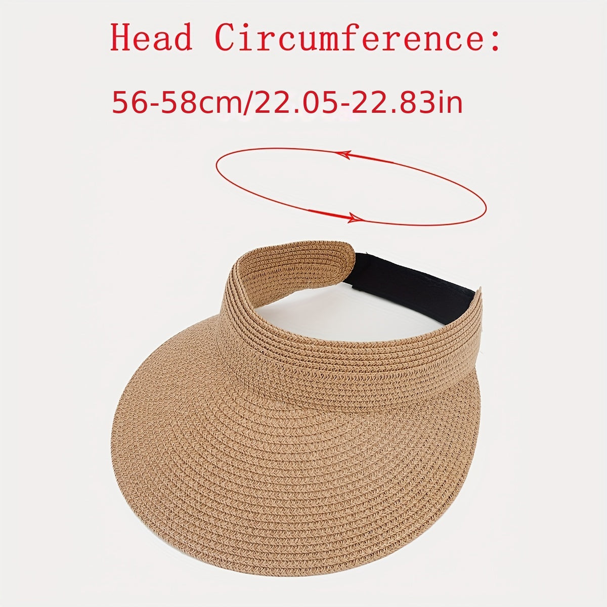 Khaki Faux Fur Woven Sun Hat for Men Women