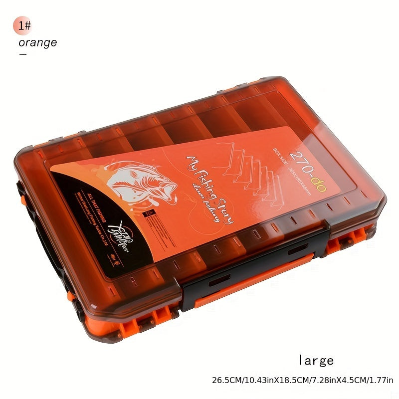 Double Layer Fishing Tackle Box with Multiple Compartments - Portable Organizer