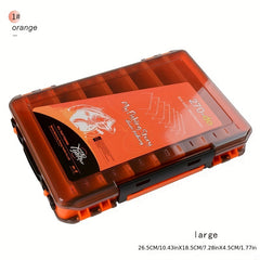 Double Layer Fishing Tackle Box with Multiple Compartments - Portable Organizer