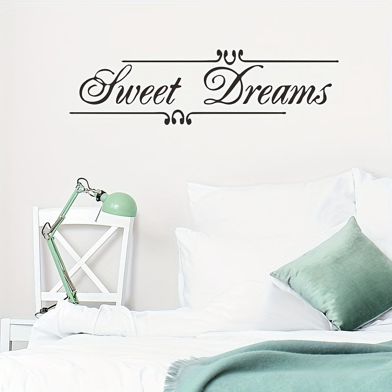 Sweet Dreams Wall Sticker For Bedroom Self-adhesive Removable 23.6in x 7in